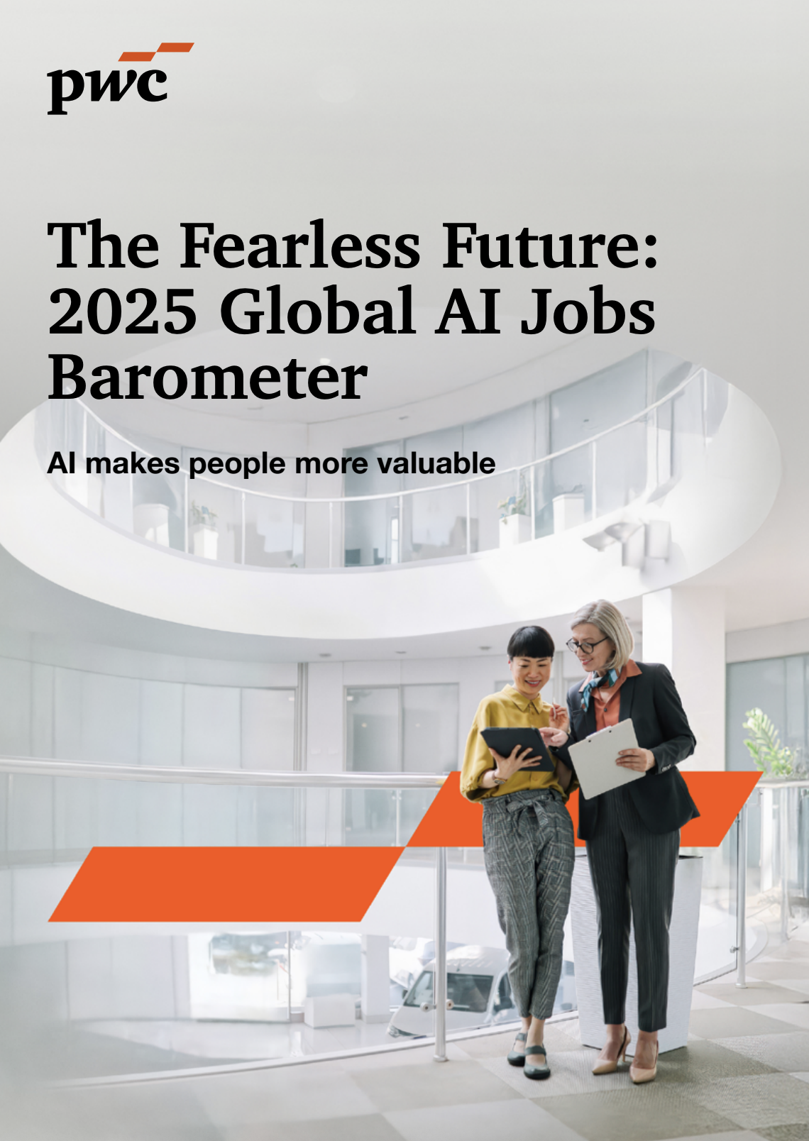 PwC 2025 Global AI Jobs Barometer report cover
